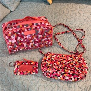 Vera Bradley three piece set - Pixie Confetti